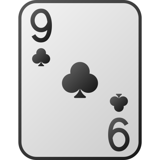 Nine of clubs Generic gradient fill icon