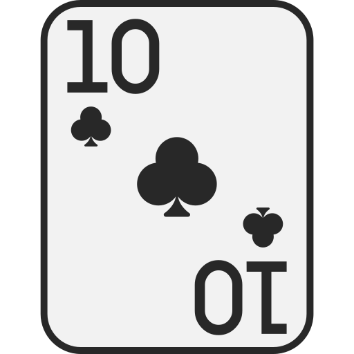 Ten of clubs Generic color lineal-color icon