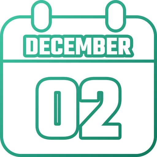 2 de diciembre Generic gradient outline icono