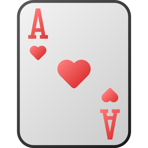Ace of hearts Generic gradient fill icon