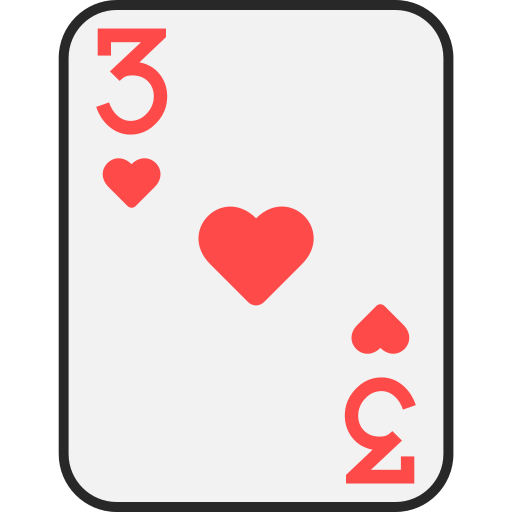 Three of hearts Generic color lineal-color icon