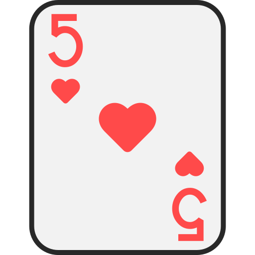 Five of hearts Generic color lineal-color icon