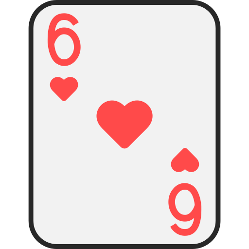 Six of hearts Generic color lineal-color icon