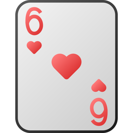Six of hearts Generic gradient fill icon