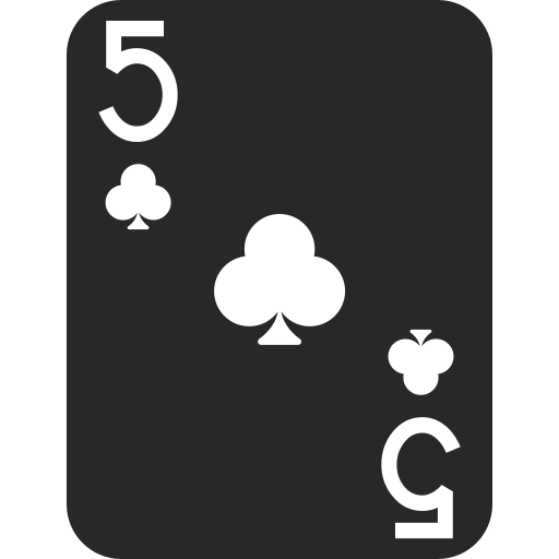 Five of clubs Generic color fill icon