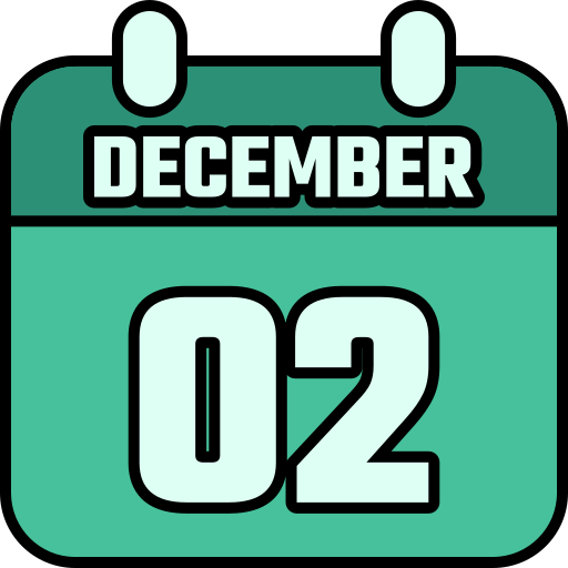 2 de diciembre Generic color lineal-color icono