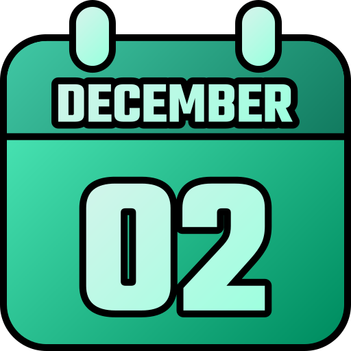 2 de diciembre Generic gradient lineal-color icono