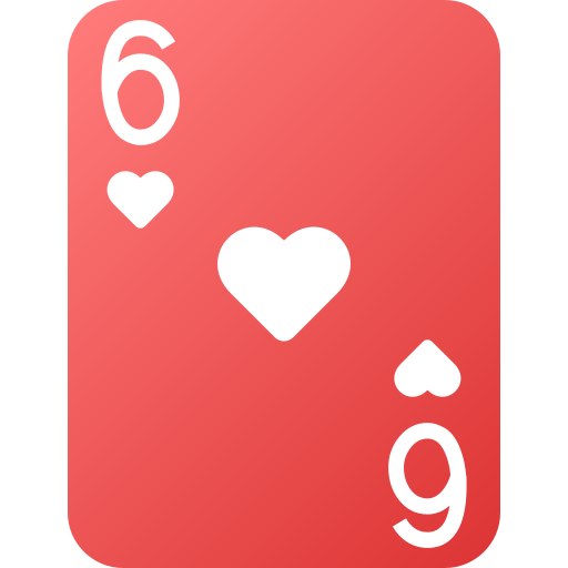 sześć serc Generic gradient fill ikona