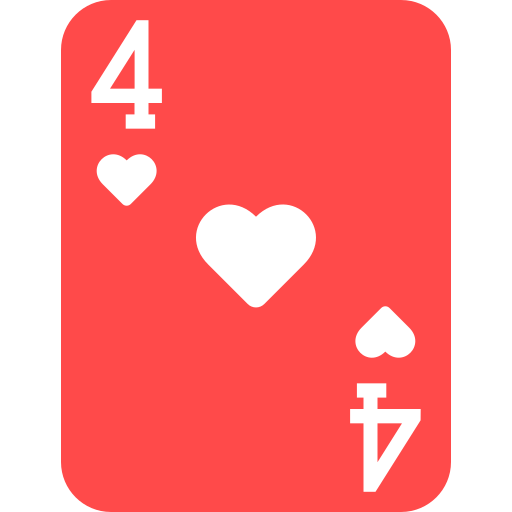 Four of hearts Generic color fill icon