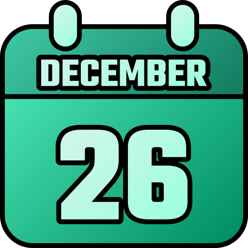 26 grudnia Generic gradient lineal-color ikona