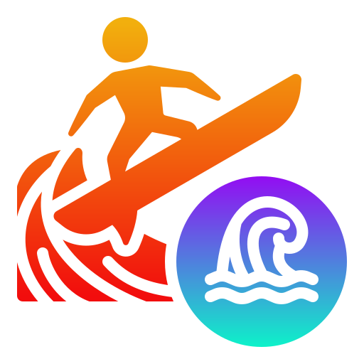 Серфинг Generic gradient fill иконка