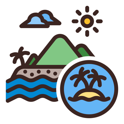 섬 Generic color lineal-color icon