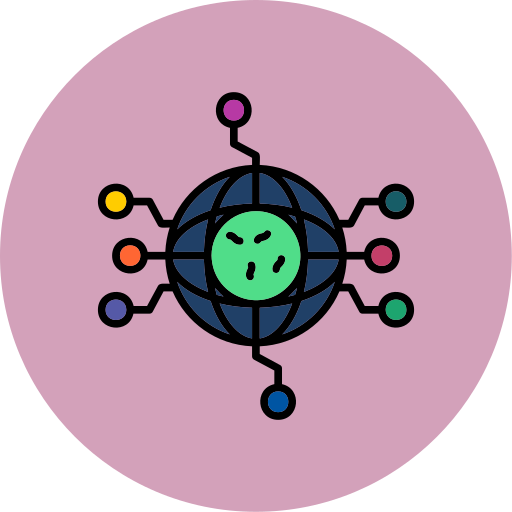 바이러스 Generic color lineal-color icon
