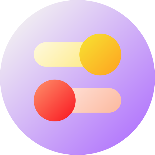Toggle button Generic gradient fill icon