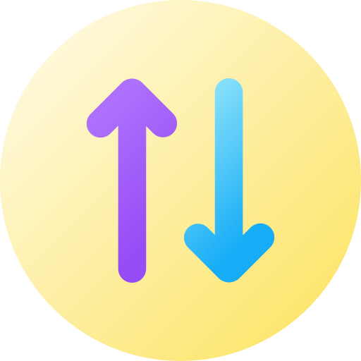 Two way Generic gradient fill icon