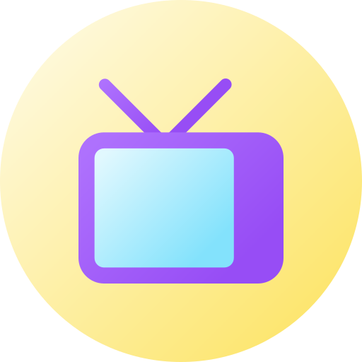 televisie Generic gradient fill icoon
