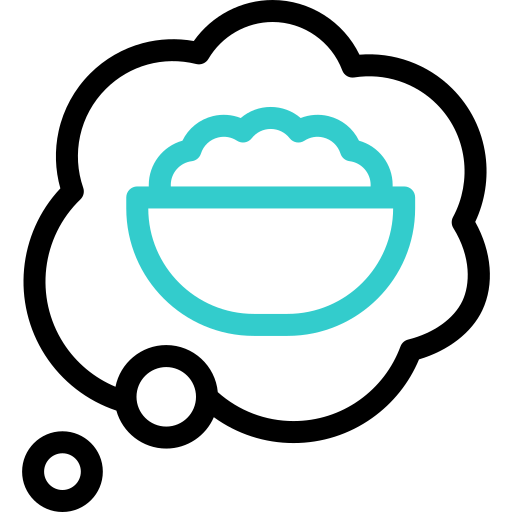 食べ物を考える Basic Accent Outline icon