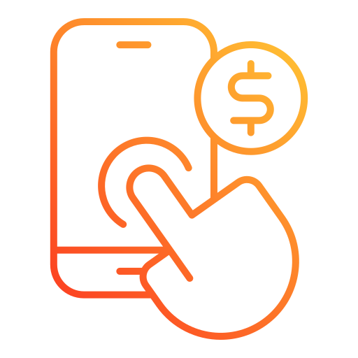 Mobile payment Generic gradient outline icon