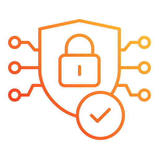 Cyber security Generic gradient outline icon