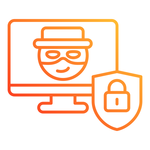 Cyber security Generic gradient outline icon