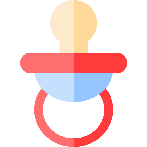 chupete Basic Rounded Flat icono