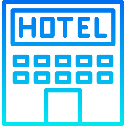 hotel srip Gradient icono