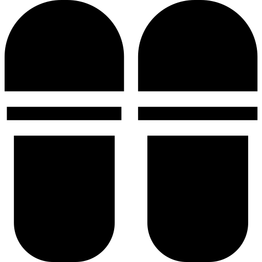 pantofole Basic Rounded Filled icona