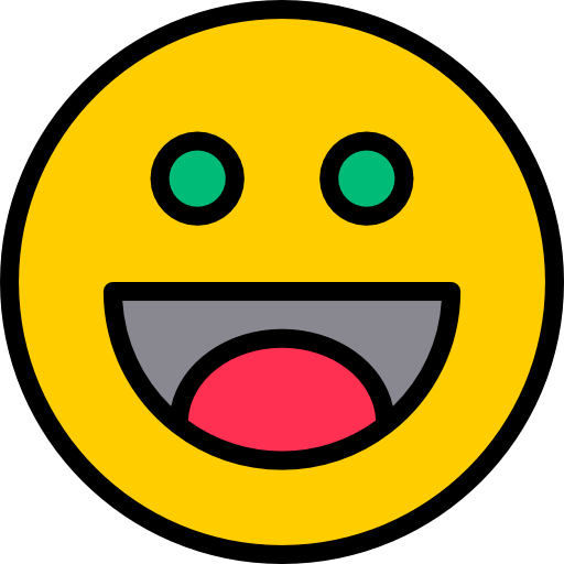 sonrisa srip Lineal Color icono
