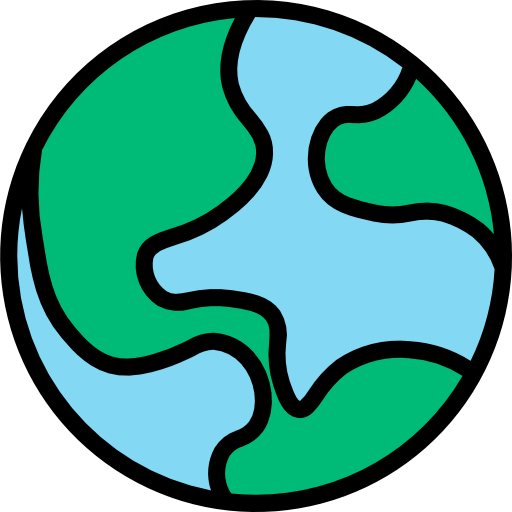 世界 srip Lineal Color icon