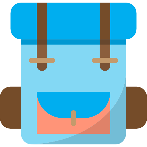 Backpack srip Flat icon