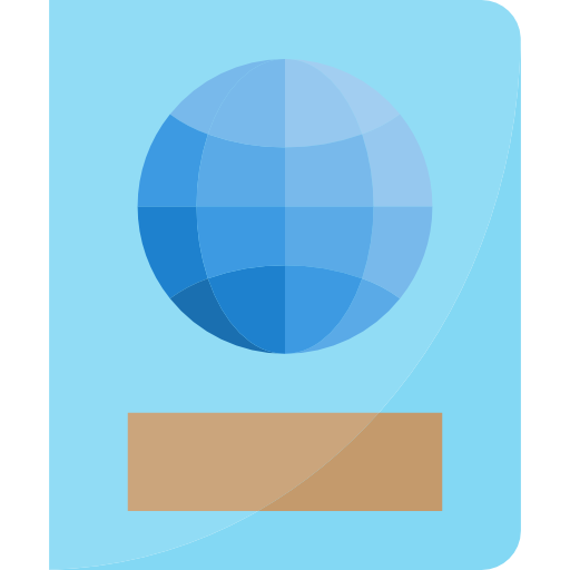 pasaporte srip Flat icono