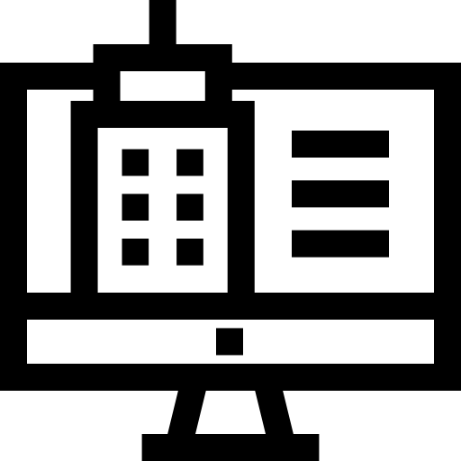 computer Basic Straight Lineal icona