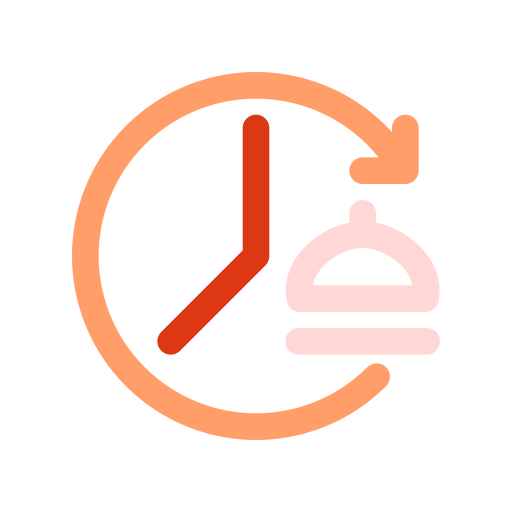 24 hour service Generic color outline icon