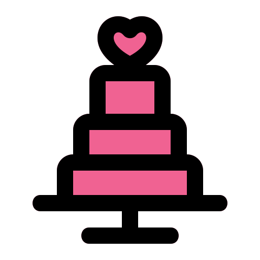 gâteau de mariage Generic color lineal-color Icône