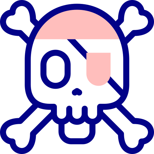 piraci Detailed Mixed Lineal color ikona