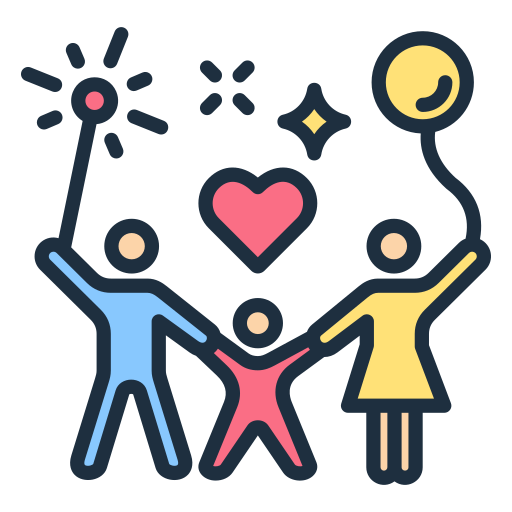 Family Generic color lineal-color icon