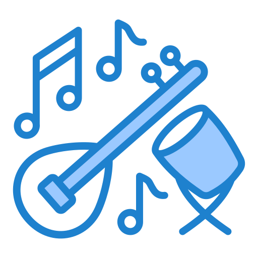 Folk music Generic color lineal-color icon
