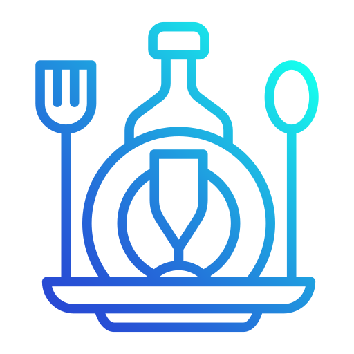 飲食 Generic gradient outline icon