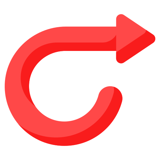 flecha de bucle Generic color fill icono