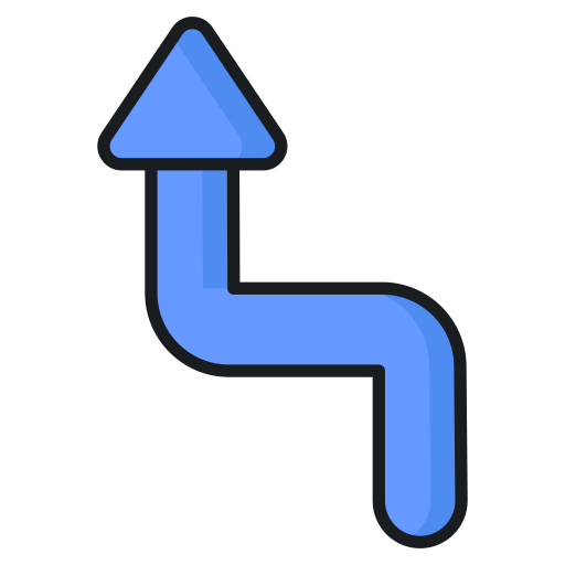 Ascending arrow Generic color lineal-color icon