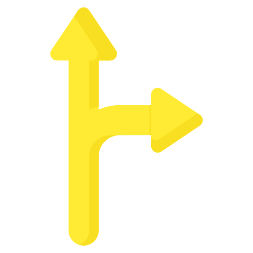 Directional arrow Generic color fill icon
