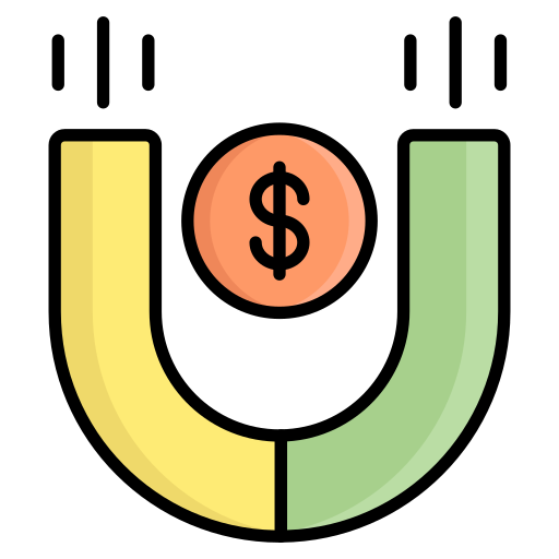 magnes na pieniądze Generic color lineal-color ikona