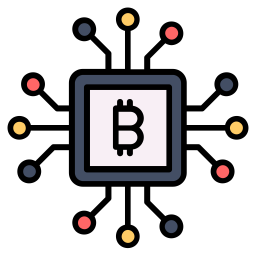 sieć bitcoinów Generic color lineal-color ikona