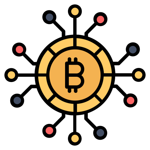 bitcoin-netzwerk Generic color lineal-color icon