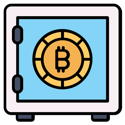 Bitcoin locker Generic color lineal-color icon