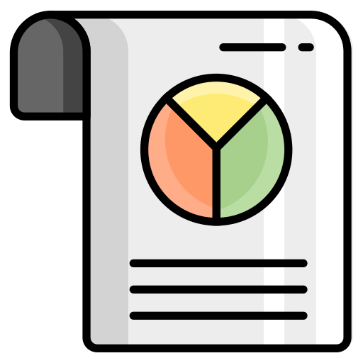 raport biznesowy Generic color lineal-color ikona