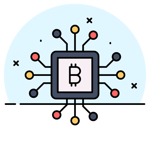 Bitcoin network Generic color lineal-color icon