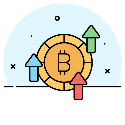 Bitcoin market Generic color lineal-color icon