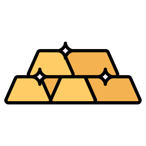 金のインゴット Generic color lineal-color icon