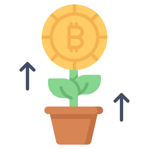 ビットコインの成長 Generic color fill icon